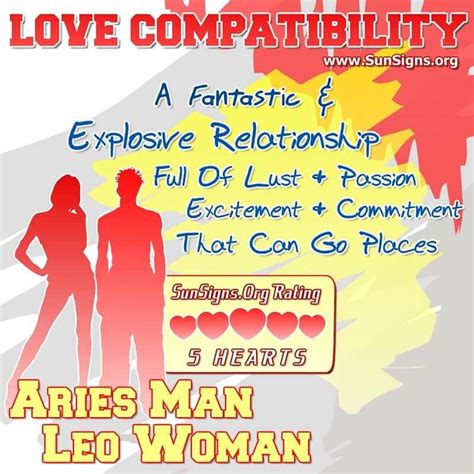 leo woman dating aries man